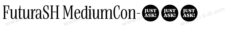 FuturaSH MediumCon字体转换